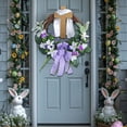 thumbnail image 6 of YingYouFu Easter Wreath with Eggs and Bow Spring Door Wall Hanging Decoration for Home Living Room Festive Garland, 6 of 6