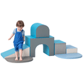 thumbnail image 1 of Qaba 7-piece Soft Play Stairs and Ramp, Foam Play Set Educational Software, 1 of 10