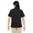 thumbnail image 3 of M545W Harriton Ladies Advantage Snap Closure Short-Sleeve Shirt Black S, 3 of 3