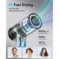 thumbnail image 2 of Hair Dryer - High-Speed 150,000 RPM Hairdryer for Fast Drying, 500Million Negative Ionic & Thermo-Control & Cool Shot Button & Lightweight & HD Display Blow Dryer with Magnetic Dif, 2 of 5
