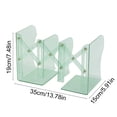 thumbnail image 4 of pstuiky Clear Expandable Bookends Desktop Book Organizer Stand Adjustable Transparent Book Holder for Desk, 4 of 7