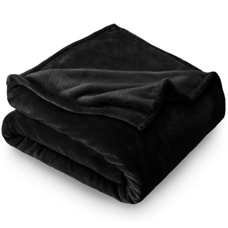 Bare Home Ultra Soft Microplush Velvet Blanket - Luxurious Fuzzy Fleece Fur - All Season Premium Bed Blanket (King, Black)