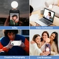 thumbnail image 6 of Magnetic Selfie Light for MagSafe iPhone, LED Phone Light for Vlog Makeup Video Conference, Ring Light with Stand Function & 3 Light Modes, Gold, 6 of 8