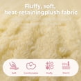 thumbnail image 6 of HEARTNICE Fuzzy Robes for Women, Long Plush Hooded Fluffy Warm Bathrobes,(Dark Grey,2XL-3XL), 6 of 6