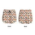 thumbnail image 3 of Balery Sushi Roll Pantalones cortos deportivos para mujer con forro y dos bolsillos, elásticos, para entrenamiento, gimnasio, yoga-Small, 3 of 7