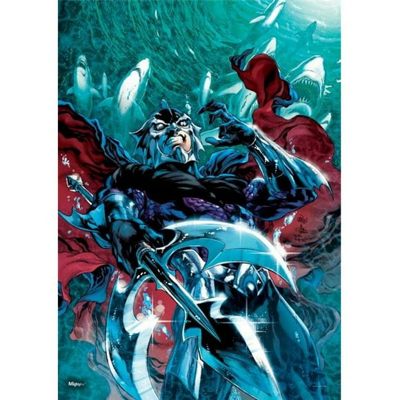 Trend Setters MP17240440 DC Aquaman Ocean Master Strikes MightyPrint Art Mural