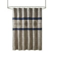 thumbnail image 5 of OLLIIX Madison Park Shower Curtain, Donovan Polyester Jacquard Bathroom Curtain, Navy, 72" x 72", 5 of 5