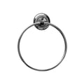 thumbnail image 1 of Porte-Serviettes en Acier Inoxydable Forme Ronde Montage Mural, Finition Chrome, Résistant à la Rouille, Accessoire de Salle de Bain Gain de Place pour Serviettes à Main (Argent) Lot de 1, 1 of 4