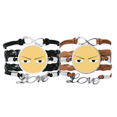 thumbnail image 1 of Mira las caricaturas de Hull. Pulsera pareja de cuerdas de cuero Unbranded M, 1 of 3