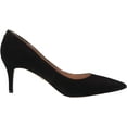 thumbnail image 6 of Sam Edelman Jordyn Black Stiletto Heeled Pointed Toe Slip On Fashion Pumps (Black, 11), 6 of 7