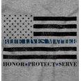 thumbnail image 2 of Blue Line US Flag Honor Protect Serve Hoodie Sweatshirt Women Men Brisco Brands S, 2 of 6