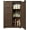 Brown, variant on 33'' Small Kitchen Pantry Storage Cabinet with 4 Drawers 3 Shelves and 1 Door, Noelse Wooden Mini Kitchen Storage Cabinet, White