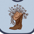 thumbnail image 4 of Inktastic Cowgirl Rodeo Western Boot Girls Baby Bib, 4 of 4