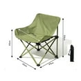 thumbnail image 2 of axGear Camping Chair Folding Moon Chairs Ergonomic Comfy Camping Chair Portable, 2 of 8