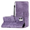 thumbnail image 1 of Compatible avec Samsung Galaxy A04 Étui Papillon Embossée avec Portefeuille et Support, 1 of 5