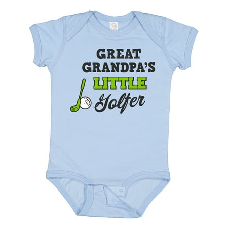 

Inktastic Great Grandpas Little Golfer with Golf Club and Ball Boys or Girls Baby Bodysuit