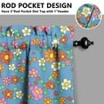 thumbnail image 5 of Pioneer Kitchen Curtains and Valance Set 36 Inch Tier Flowers 3 Pieces Set Dining Room Small Curtain Drapes Cafe Curtains Valance for Home Decor Rod Pocket, 5 of 6