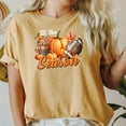 thumbnail image 4 of Thanksgiving T-Shirt for Women, Tis the Season Football T-Shirt, Football T-Shirts, Fall T-Shirts, Plus Size Fall Shirt, 4 of 9