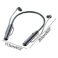 thumbnail image 2 of Latrodar Neck-mounted Wireless Bluetooth Headset With Digital Display Function Large-capacity In-ear Sports Neck-mounted Bluetooth5.0 Novelty black 8.4x5.6 Inch, 2 of 4