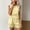 Light Yellow, variant on Morttic Women's 2-Piece Cutout Sleeveless Tank Top & Shorts Set – Solid Color Boho Casual Summer Daily Home & Vacation Wear Light Yellow,XS