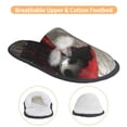 thumbnail image 3 of Fotbe Dark Red Hooded Girl Pantuflas Peludas para Mujer con Estampado, Zapatillas de Peluche, Zapatos de Invierno para Casa, Uso Interior y Exterior-Medium, 3 of 8
