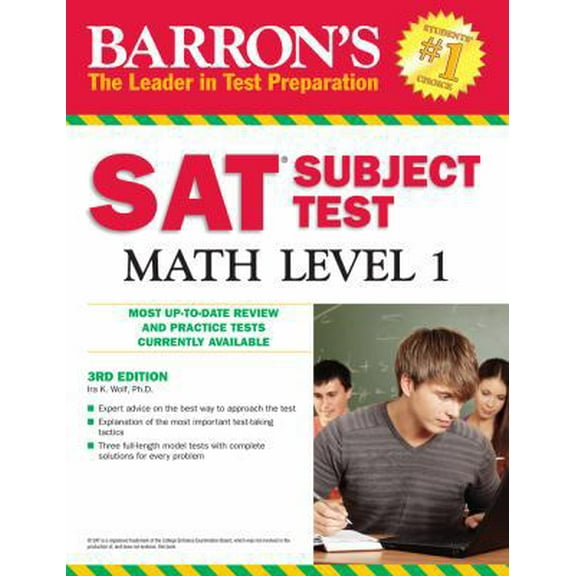 Pre-Owned Barron's SAT Subject Test Math Level 1 (Paperback) 0764143557 9780764143557