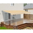 thumbnail image 2 of ALEKO Auvent Rétractable pour Patio Maison 8 x 6.5 Pieds Multi Rayé Jaune, 2 of 9