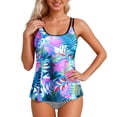 thumbnail image 2 of HUAXUN Womens Swimsuits Top,High Waisted Swimsuits for Women,Adjustable Strappy Tankini Bikini Top,Push Up Swimsuits for Women(Light Purple,XL), 2 of 5