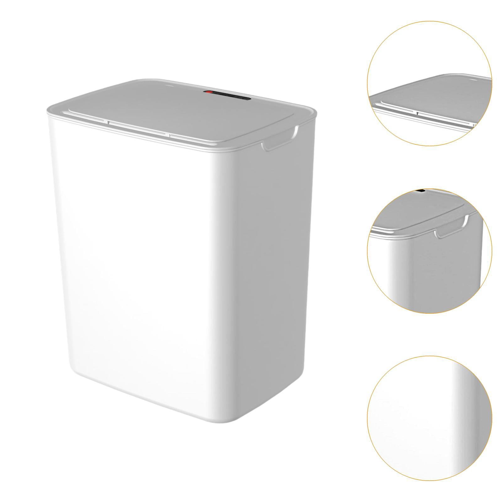 Fancyes Intelligent Trash Can Smart Trash Can Large Capacity Space Saving Household Trash Can Garbage Bin for Bathroom Cabinet Office
