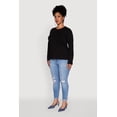 thumbnail image 4 of Womens Plus Size Basic Long Sleeve Crew Neck T-Shirt, 4 of 5