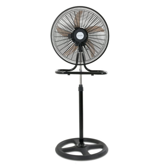 Ventilador 3 en 1 Pedestal Piso y Pared con 3 Velocidades de Potencia y 5 Aspas de Polipropileno Ventilador Oscilatorio Silencioso de Altura Ajustable 18 pulgadas 50W