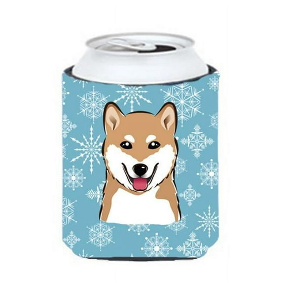 Snowflake Shiba Inu Can & Bottle Hugger