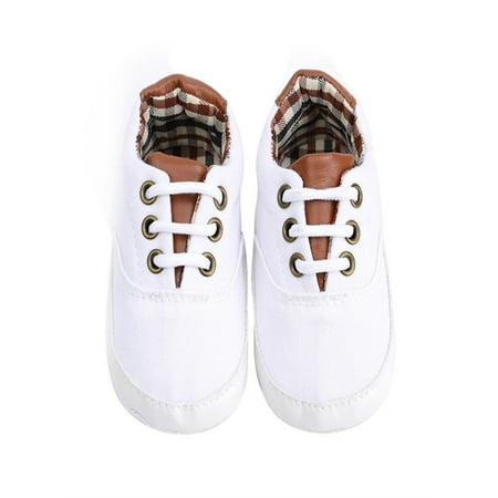 

Newborn Toddler Baby Girls Boys Soft Sole Sneaker Cute Anti-slip First Walkers Solid Color Shoes 0-24 Months