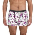 thumbnail image 7 of Disketp Violets Flowers Men's Boxer Briefs,Soft and Breathable Cotton Underwear with ComfortFlex Waistband, 7 of 7
