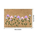 thumbnail image 4 of Yeetfub Floral Coir Indoor Doormat, 16" x 24", Non-Slip, 4 of 5