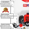 thumbnail image 4 of Tomahawk Power 5 Gallon Gas Power Backpack Sprayer with Fan Tip Nozzle and Wand for Pesticides, 4 of 5