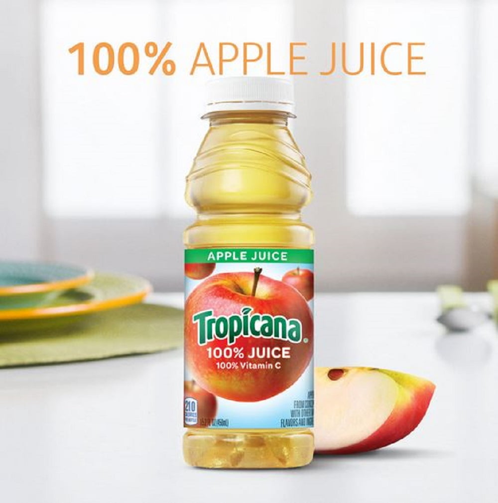 Tropicana 100% Juice, Apple Juice (15.2 oz., 12 pk.)