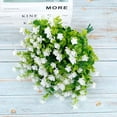 thumbnail image 5 of 6 Bundles Artificial Flowers Outdoor UV Resistant Flowers No Fade Faux Plastic Plants Garden Porch Window Box Decorating, Purple, 5 of 11