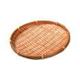 thumbnail image 2 of Bandeja de almacenamiento, cesta tejida, recogedor redondo, cesta de pan para verduras, bandeja para servir, cesta de frutas para gabinete, cocina, 22cm, 2 of 9