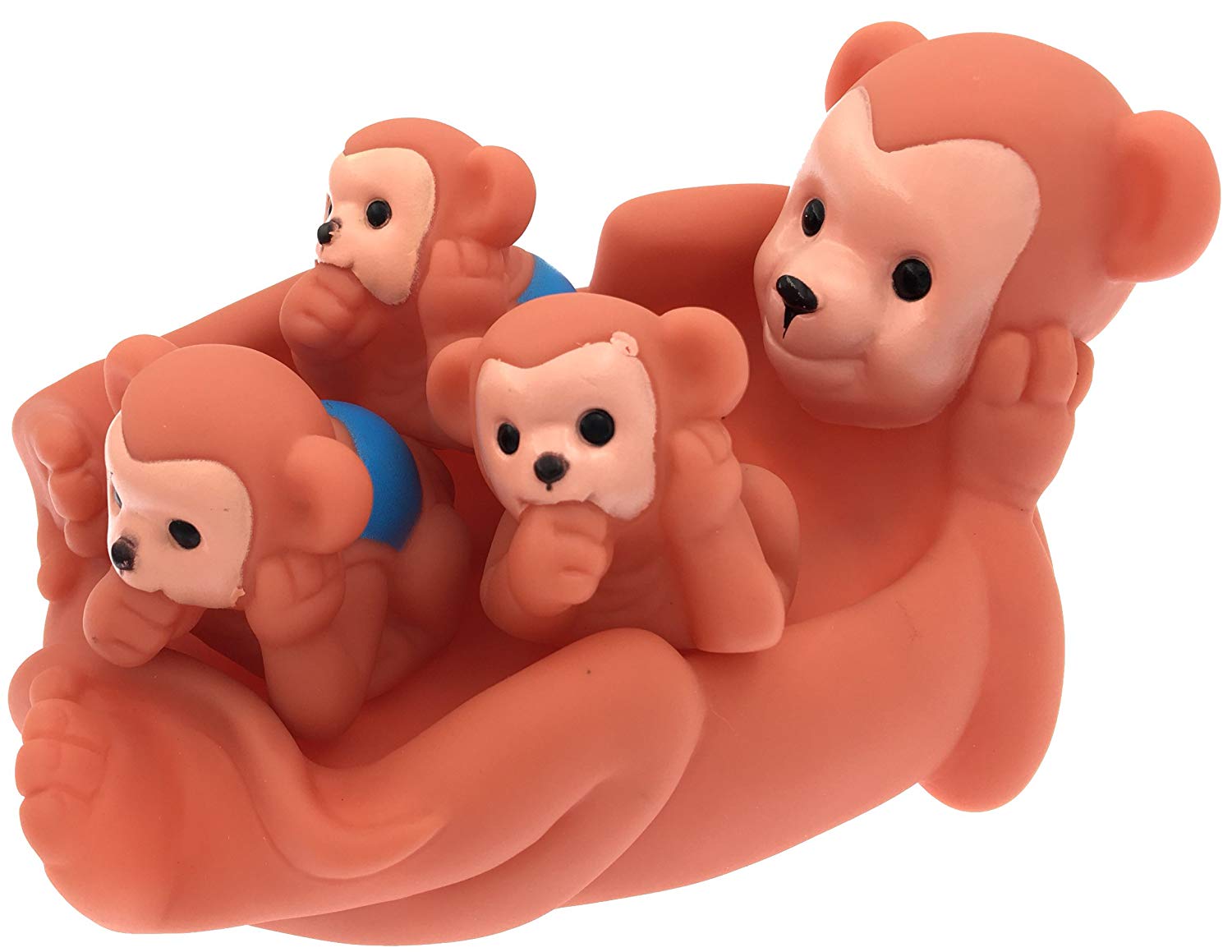 Floating Bath Tub Toy Playmaker Toys Rubber Hippo Family Bathtub Pals