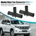 thumbnail image 2 of 2Pcs Connector Heater Hose Output T Pipe for Toyota LX450 LX470 Land Cruiser 87248-60460 Plastic Black, 2 of 7