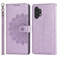 thumbnail image 4 of for Samsung Galaxy A32 5G Wallet Case, with Hand Strap Embossed Mandala Pattern Flower Premium PU Leather Protective Full Flip Phone Case Cover for Samsung Galaxy A32 5G,Purple, 4 of 11