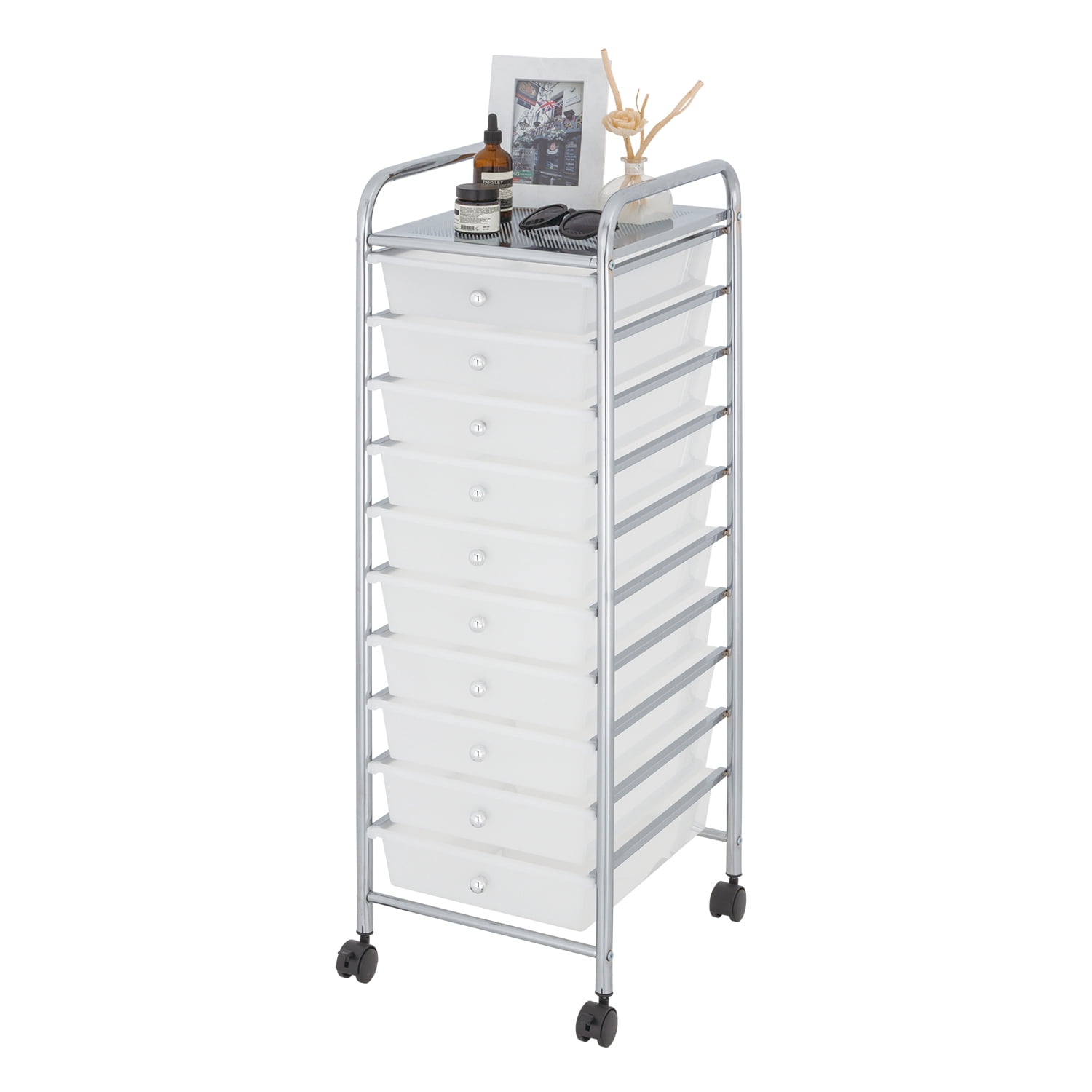 Hello Hobby 10-Drawer Craft Storage Cart for Jewelry Making and Beading Kits