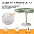 thumbnail image 2 of Elastic Fitted Round Tablecloth, Sage Green Ombre Waterproof Stretch Table Cover for 55"-60" Tables, Gradient Abstract Art Vintage Washable Outdoor Tablecloths for Patio, Picnic, Camping, 2 of 9