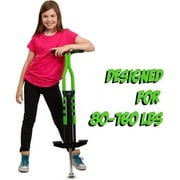 New Bounce Pogo Stick for Kids Ages 9+ Pro Sport Edition Kids Pogo Stick, Black & Green
