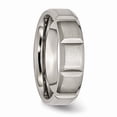thumbnail image 5 of Titanium 6mm Grooved Satin and Polished Band, 5 of 10