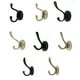 thumbnail image 2 of Gancho de tela Perchas Aleación de zinc Vintage Bolso montado en la pared Percha para sombrero Gancho doble Ropa Toalla Pantalones Percha Speravity JJ18321-04, 2 of 6