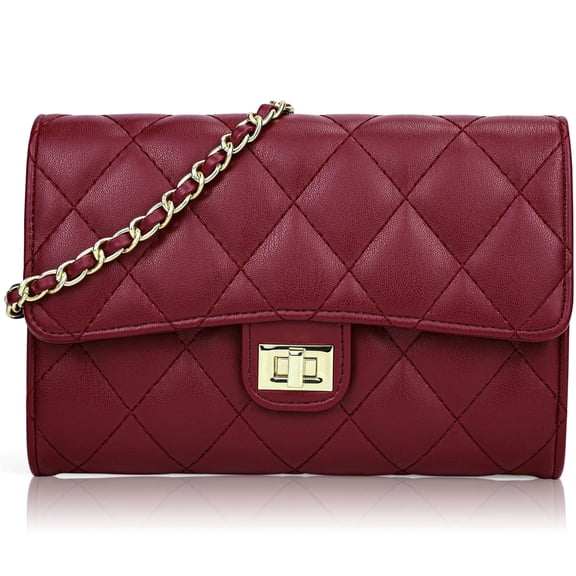 Farcauo Small Purses Women Quilted Crossbody Bag Clutch Satchel