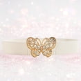 thumbnail image 2 of Butterfly Buckle Elastic Belt,Diamond Waistband,Jeans Dress Fashion Accessories,Sparkling Rhinestone Butterfly Buckle With Elastic Stretchable Waist Design,Fashion Waist Belt For Jeans Dress,Beige, 2 of 9