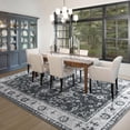 thumbnail image 3 of Cydiria Vintage Boho Traditional Oriental Faux Wool Area Rug, 5' x 7', Black, 3 of 7